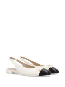 Stuart Weitzman Sleek Bow ballerina shoes - Wit