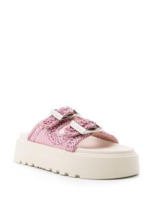 Casadei Birky Ale slippers met plateauzool - Roze