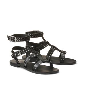 LA REDOUTE COLLECTIONS Spartaanse sandalen in leer met stud details