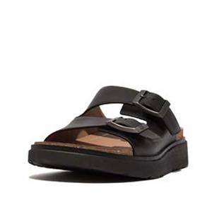 FitFlop Gen-ff buckle two-bar leather slides