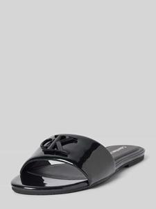 Calvin Klein Jeans Pantolette "FLAT SANDAL SLIDE MG MET"