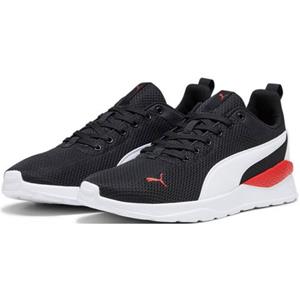 PUMA Anzarun Lite sportschoenen, Zwart/Rood/Wit, Maat 42,5