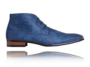 Lureaux Woven Aqua High  - Handgemaakte Nette Schoenen Voor Heren