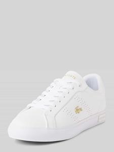 Lacoste Leren sneaker met logo-applicatie, model 'POWERCOURT 2.0'