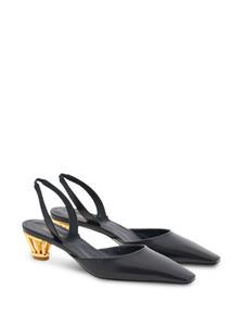 Ferragamo Cage heel slingback - Zwart