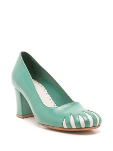 Sarah Chofakian Andy Warhol 55 leren pumps - Groen