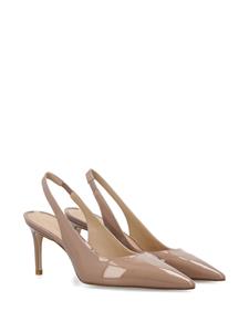 Stuart Weitzman Stuart 75 mm leren pumps - Beige