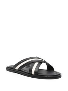 Bally Glide leren sandalen - Zwart