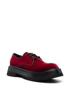 Roberto Festa Fluwelen Oxford schoenen - Rood