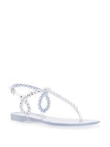 Aquazzura Almost Bare eyelet-embellished sandals - Beige