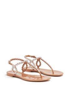 Aquazzura Almost Bare sandalen verfraaid met kristallen - Roze