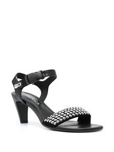 Premiata 65mm sandalen verfraaid met studs - Zwart