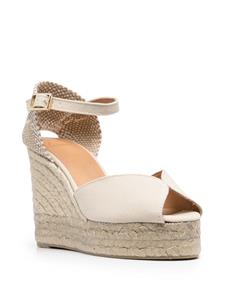 Castañer Carol espadrilles met sleehak - Beige