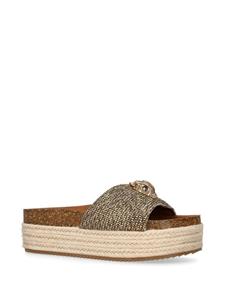 Kurt Geiger London Kensington espadrilles met plateauzool - Beige