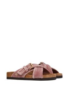 Valentino Garavani Fussfriend fluwelen slippers - Roze