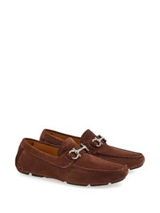 Ferragamo Gancini suède loafers - Bruin