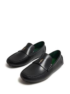 Ferragamo logo-plaque leather loafers - Zwart
