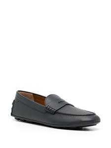 Bally Leren loafers met logoplakkaat - Blauw