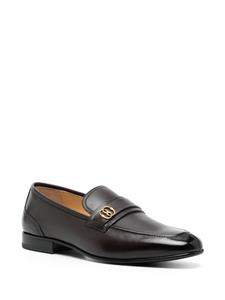 Bally Leren sneakers met plakkaat - Bruin