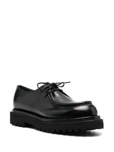 Officine Creative Wisal leren veterschoenen - Zwart