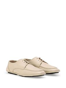Dolce & Gabbana Leren derby schoenen met logoprint - Beige