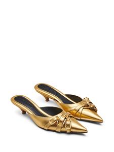 Marc Jacobs Metallic muiltjes met gespdetail - Goud