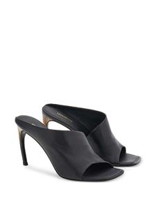Ferragamo Curved leren muiltjes - Zwart