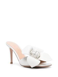 Gianvito Rossi Lucilla 85mm leren muiltjes - Wit