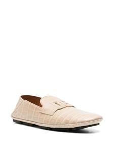 Dolce & Gabbana Loafers met krokodillenleer-reliëf - Beige