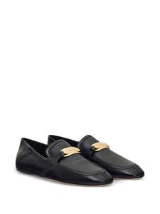 Ferragamo Loafers met logoplakkaat - Zwart