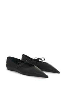 ANINE BING Nikki leren ballerina's - Zwart