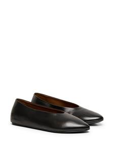 Marsèll Sfoglia leather ballerina shoes - Zwart