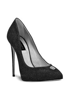 Philipp Plein Stiletto pumps met glitter - Zwart