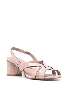 Del Carlo 65mm patent leather sandals - Roze