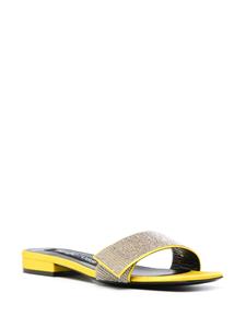 Sergio Rossi Sr Paris satin sandals - Geel