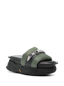 Toga Pulla Sandalen verfraaid met studs - Groen