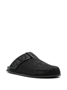 Valentino Garavani Slippers met jacquard - Zwart