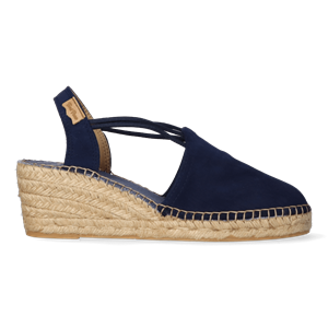 Toni pons Espadrilles Dames Tremp Blauw Suède