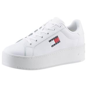Tommy Jeans Leren sneakers met plateauzool