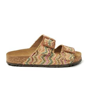 Lazamani Slippers Dames Sofia Multi Raffia