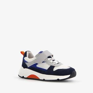 TwoDay leren jongens sneakers wit/blauw