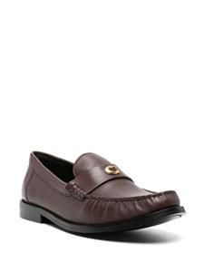 Coach Jolene leren loafers met logoplakkaat - Bruin