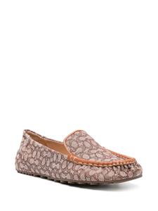 Coach Ronnie loafers met monogram jacquard - Bruin