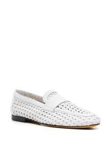 Doucal's Geweven leren loafers - Wit