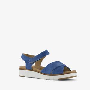 Hush Puppies leren dames sandalen blauw