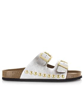 DWRS Label Malibu metallic leer | silver geen dames