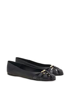 Ferragamo Gancini ballerina's - Zwart