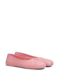 Marni Leren ballerina's - Roze