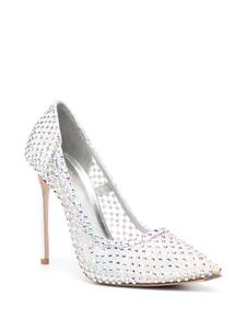 Le Silla Gilda slingback pumps verfraaid met stras - Zilver