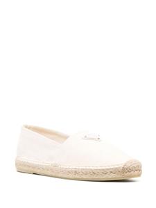 Prada Espadrilles met logo - Beige